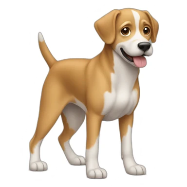 Perro parado en 2 patas sticker