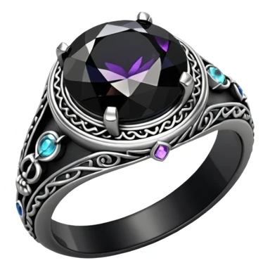 Cursed ring – Black jewel, eerie aura











 sticker
