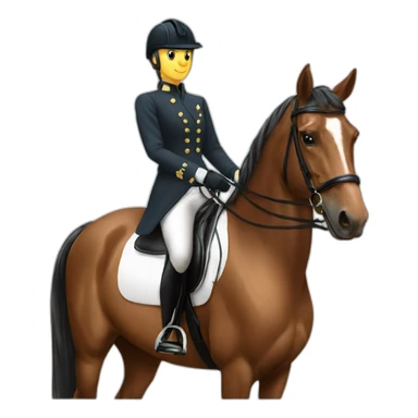 Horse dressage sticker