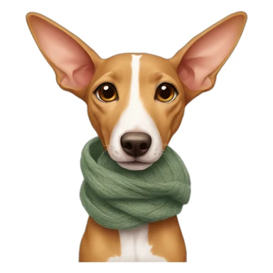Podenco with scarf sticker