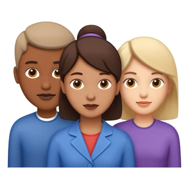now a icon of three people isometric sticker