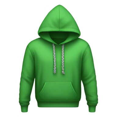 Tied green hoodie sticker