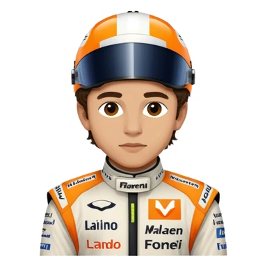 lando norris the mclaren f1 driver sticker