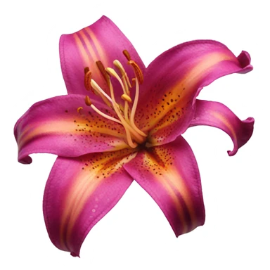 magenta stargazer tiger lily sticker