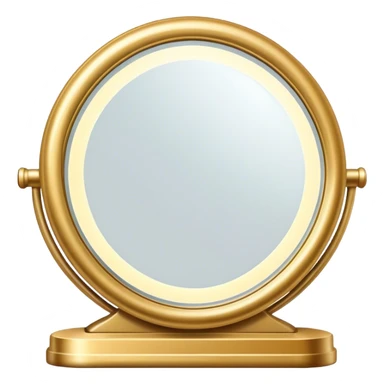 Luxe hotel lighted vanity mirror  sticker