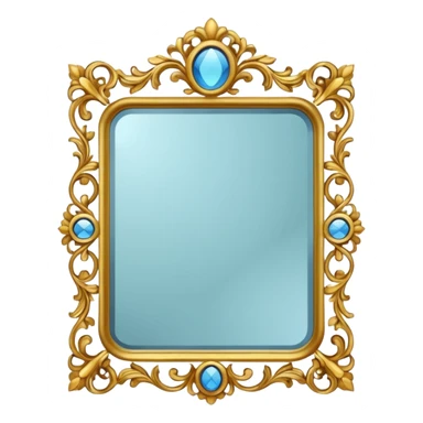 fancy mirror sticker
