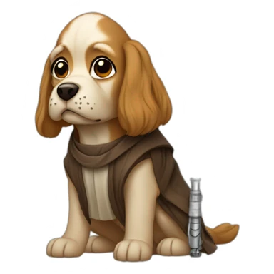 A Jedi Dog sticker