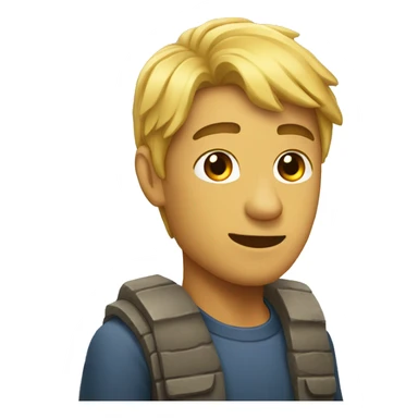 Persona empujando una piedra sticker