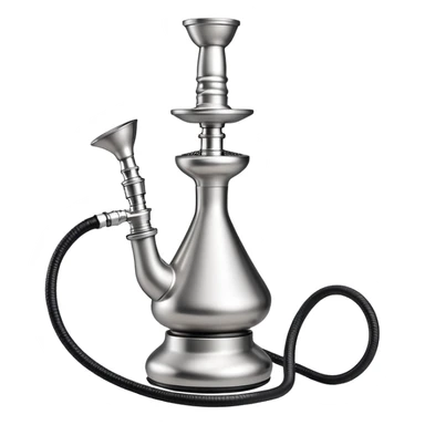 minimalist stainless steel hookah  sticker