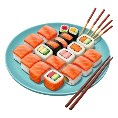 happy sushi sticker