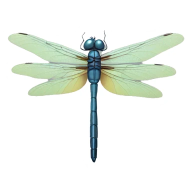 Dragonfly with text: Clau sticker