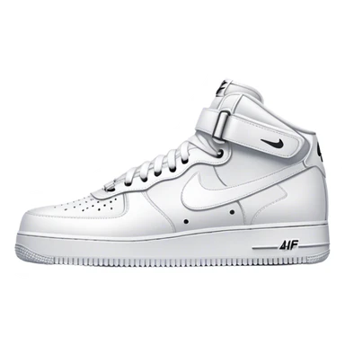 White Nike af1s  sticker