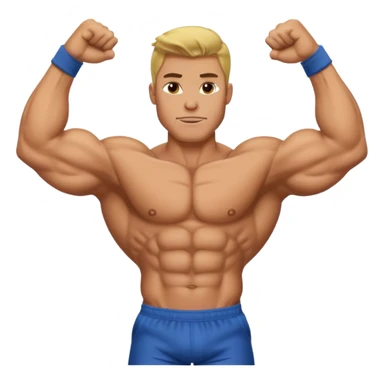 giga chad flexing sticker