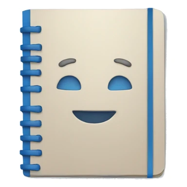 blue notebook sticker
