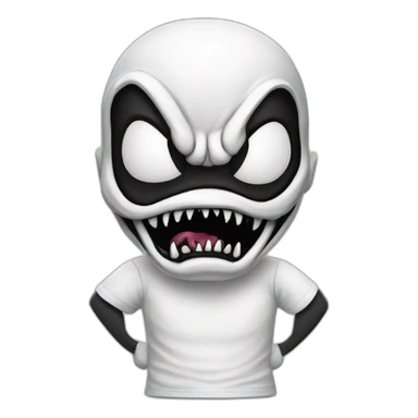 Venom wearing white tshirt sticker