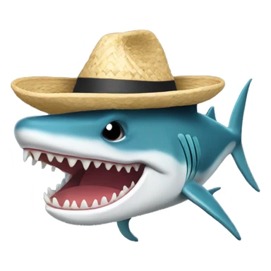 Tiburón con sombrero de copa sticker