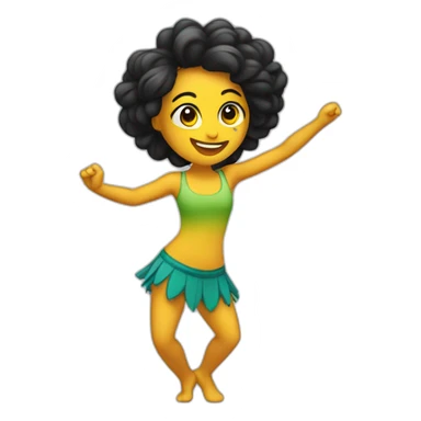 chica bailando sticker