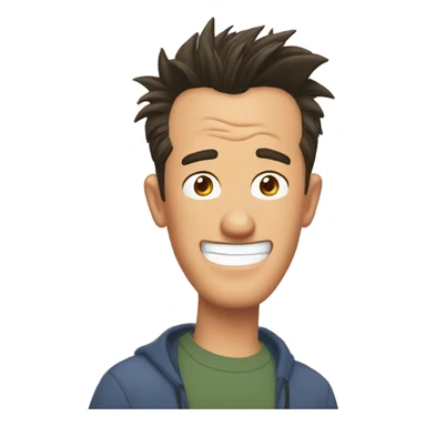 chandler bing's sarcastic laugh sticker
