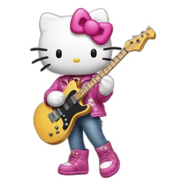 Hello kitty rockstar sticker
