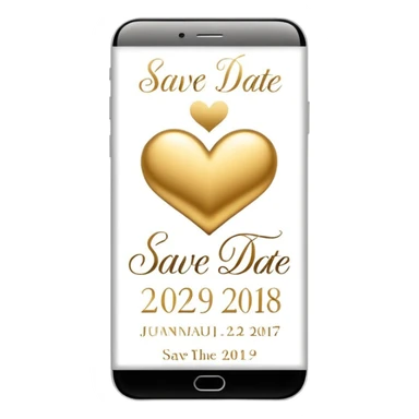 Save the date  sticker