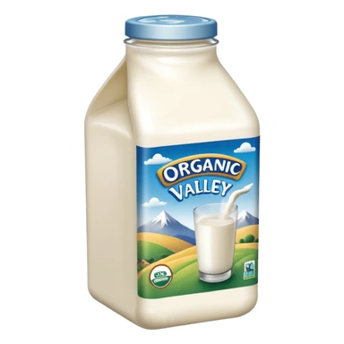 organic valley whole milk sticker
