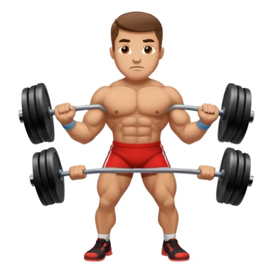 Strongman with Weights sticker