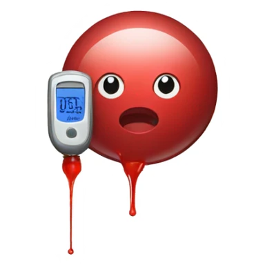 diabetes device testing blood sticker