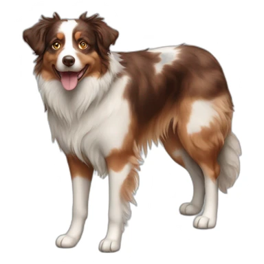 Red merle Australian shepherd sticker