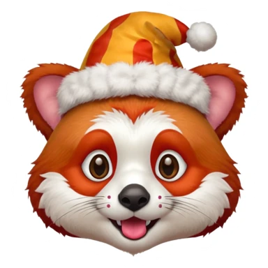 red panda with circus sticker
