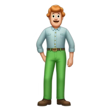 Patrick star green pants sticker