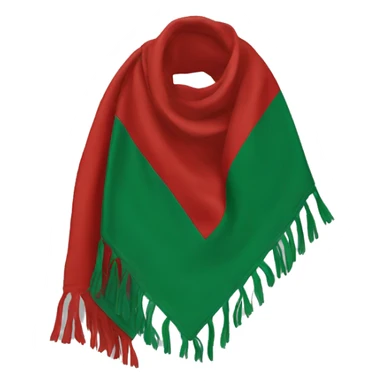 Red and green Scout scarf sticker