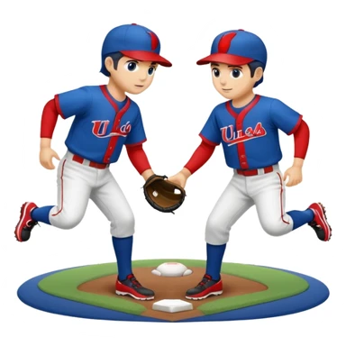 quiero dos equipos enemigos de baseball  sticker