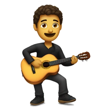 spanish person playing spanish guitar sticker