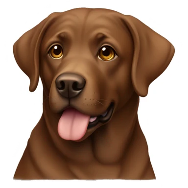 Brown lab sticker