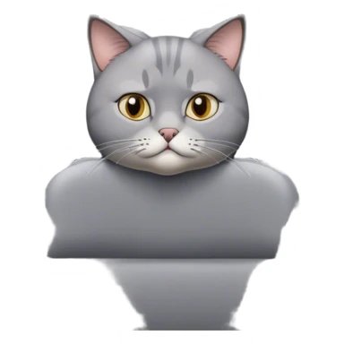 Boring cat sitting in theatre  sticker