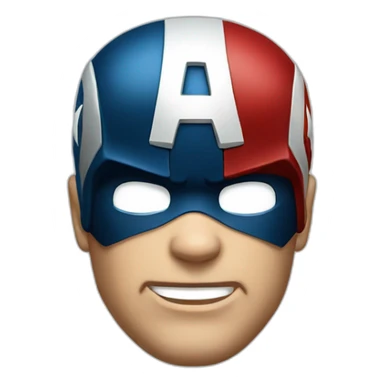 captain america HEAD sticker