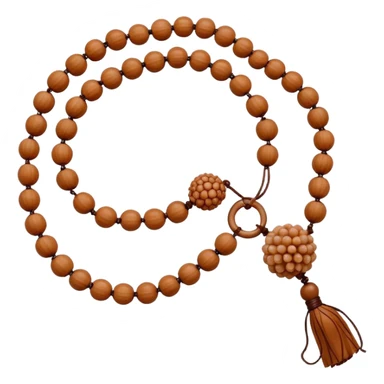 Prayer Beads white Rudraksha sticker