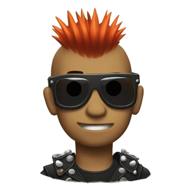 Punk with Mohawk  sticker