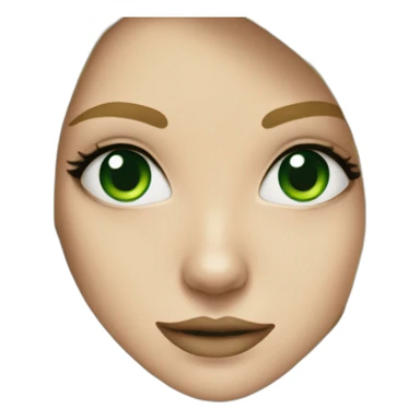 blondy girl with green eyes and septum nose in black tshirt sticker