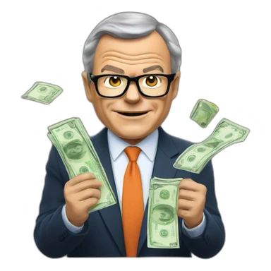 sir martin sorrell burning money sticker