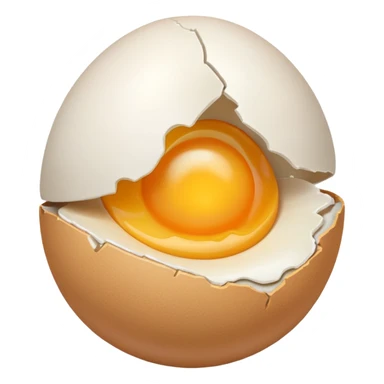 Cracked egg sticker