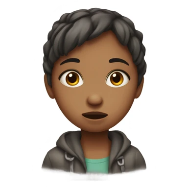 hungry girl scavenging for food sticker