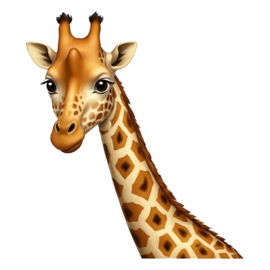 Girafe qui mange sticker