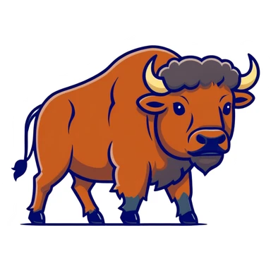 Bison sticker