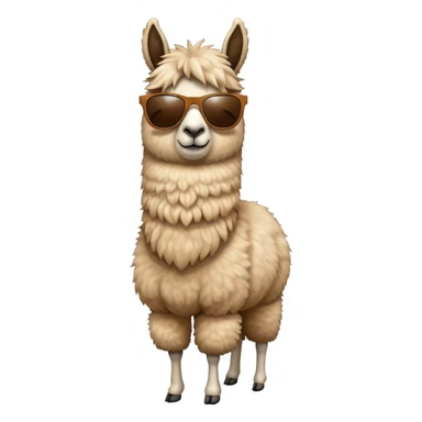 Llama with sunglasses sticker