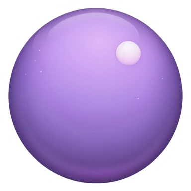 realistic looking lilac moon sticker