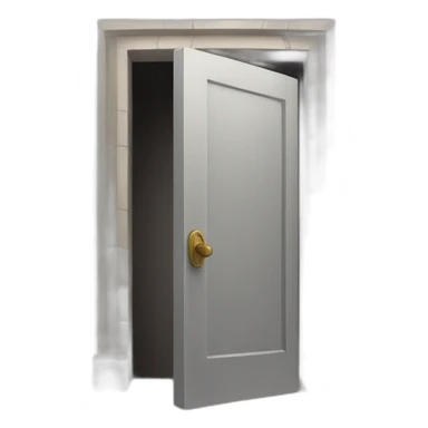 open door to the crypt sticker