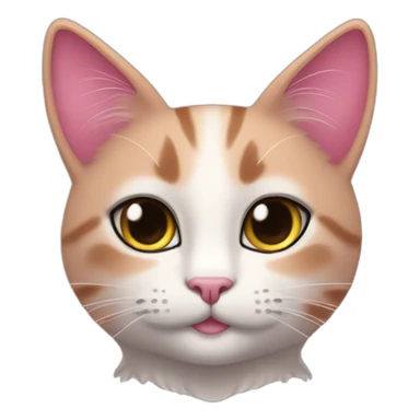 pinky cat beauty sticker