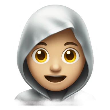 Kid being haunted  sticker