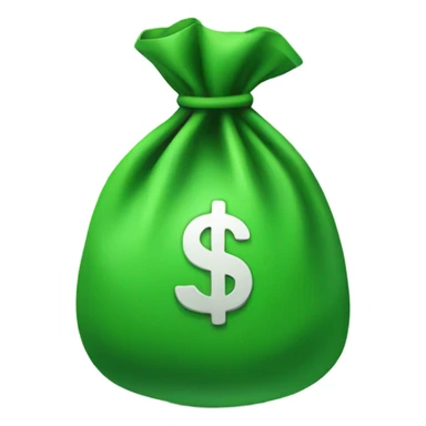 green money bag sticker